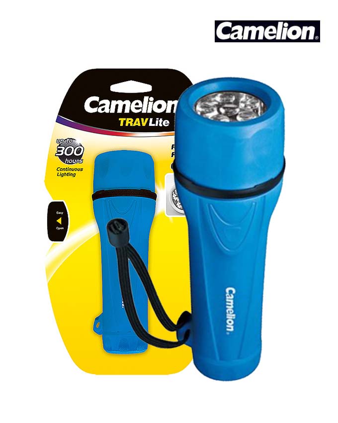 Camelion PT6L2D LED Rubber Flashlight - 6 LED